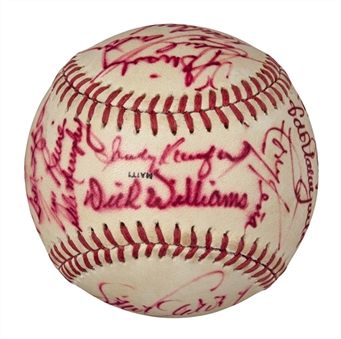 1985 National League All-Star Team Multi-Signed Baseball With 25 Signatures With Koufax (PSA/DNA)